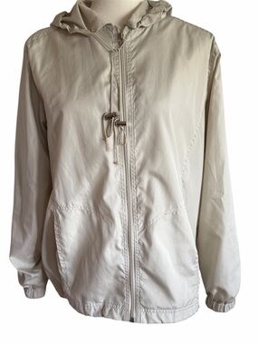 Architect Light Cream Hooded Utility Jacket